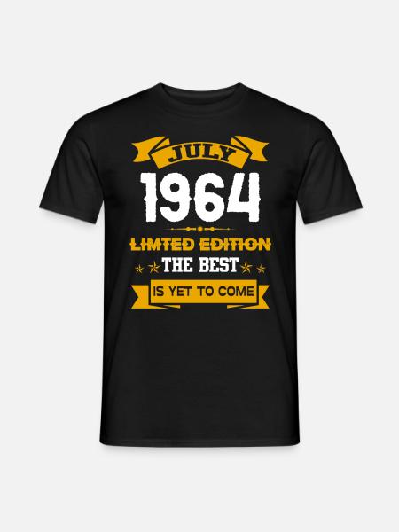 Juillet 1964 Cadeau d’anniversaire - T-shirt homme - noir