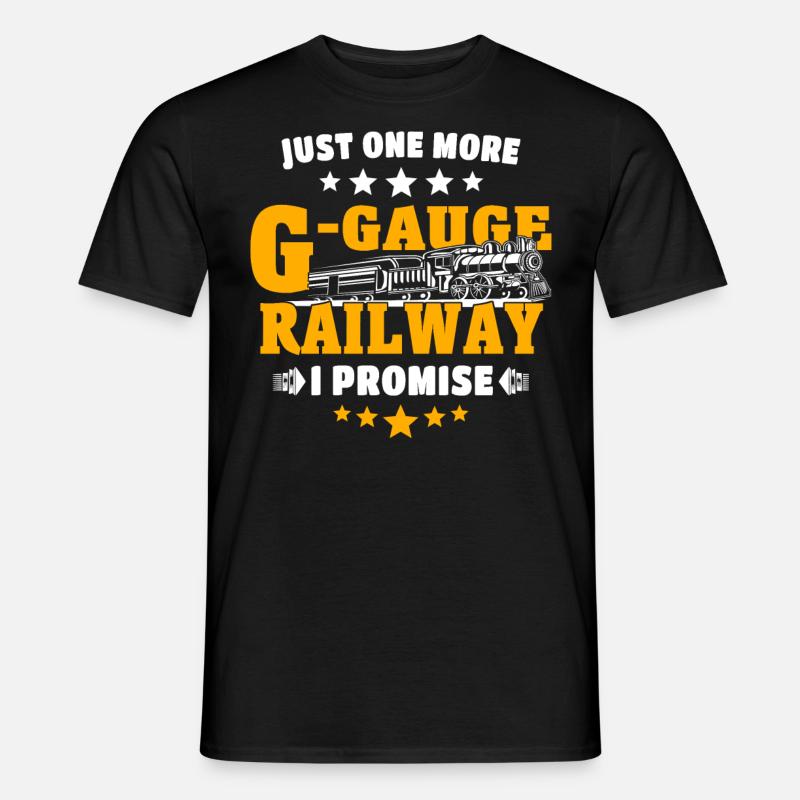 Garteneisenbahn Modelleisenbahn Spur G - Männer T-Shirt - Schwarz