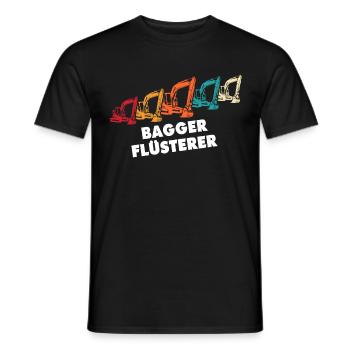 Bagger Flüsterer Baggerflüsterer - Männer T-Shirt - Schwarz - Vorne - AI Model Male 178 light (178cm)