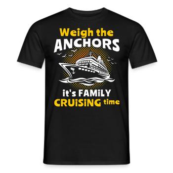 Croisière Voyage en mer en famille Croisière en famille - T-shirt homme - noir - Devant - AI Model Male 178 light (178cm)