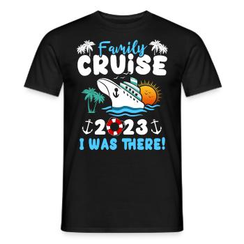 Croisière 2023 Bateau de croisière - T-shirt homme - noir - Devant - AI Model Male 178 light (178cm)