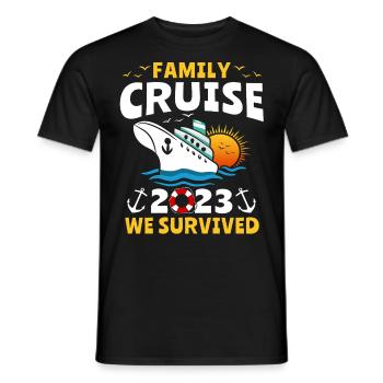 Croisière 2023 Croisière en famille - T-shirt homme - noir - Devant - AI Model Male 178 light (178cm)