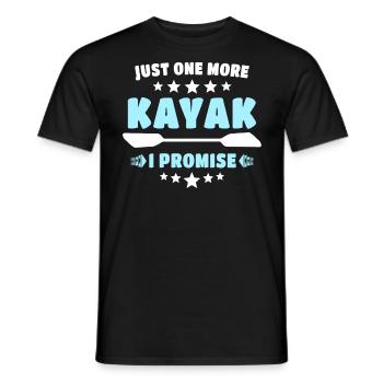 Kajak Kayaking - Männer T-Shirt - Schwarz - Vorne - AI Model Male 178 light (178cm)