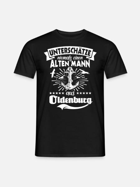 Oldenburg Sprüche Oldenburger Spruch - Männer T-Shirt - Schwarz