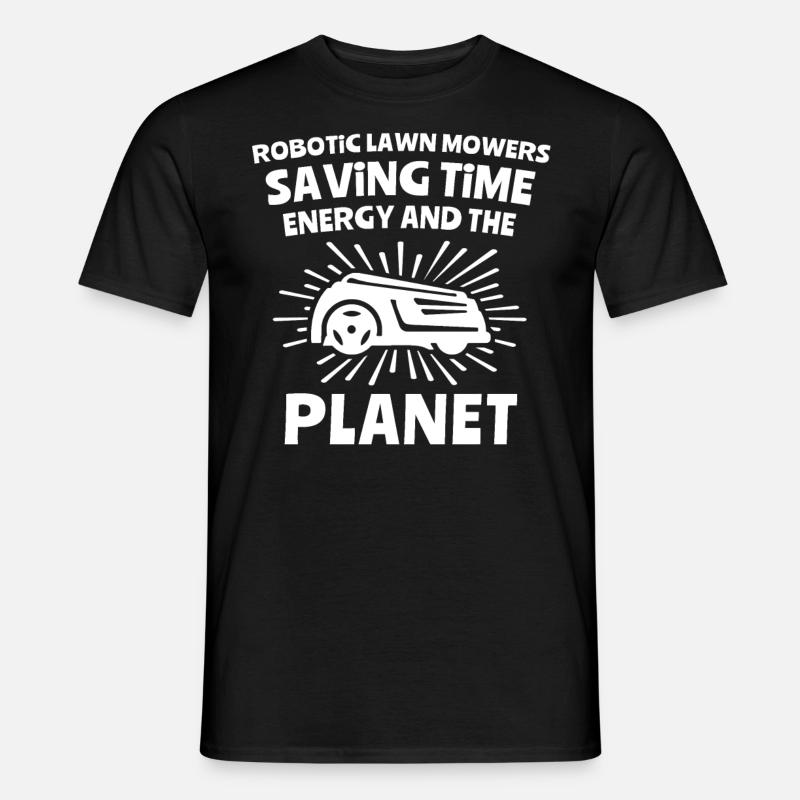 Mähroboter - Männer T-Shirt - Schwarz