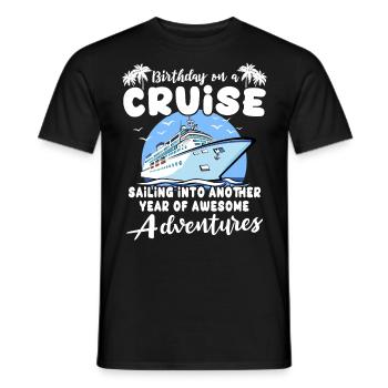 Cruise Birthday Birthday Cruise - Men's T-Shirt - black - Front - AI Model Male 178 light (178cm)