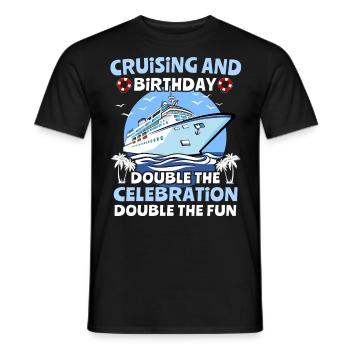 Cruise Birthday Birthday Cruise - Men's T-Shirt - black - Front - AI Model Male 178 light (178cm)