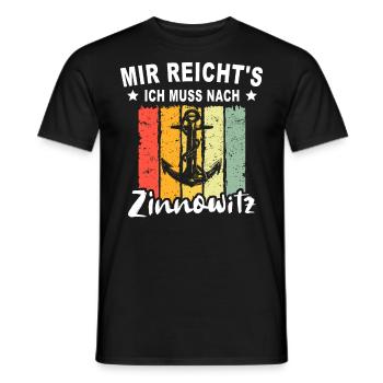 Zinnowitz Sprüche Zinnowitzer Spruch - Männer T-Shirt - Schwarz - Vorne - AI Model Male 178 light (178cm)