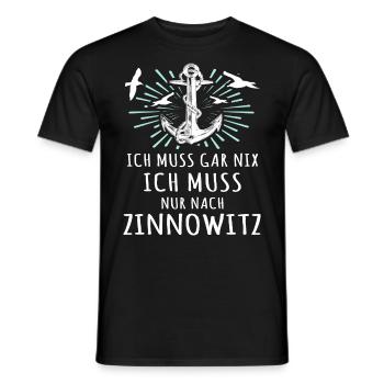 Zinnowitz Sprüche Zinnowitzer Spruch - Männer T-Shirt - Schwarz - Vorne - AI Model Male 178 light (178cm)