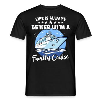 Cruise Family Cruise - Men's T-Shirt - black - Front - AI Model Male 178 light (178cm)