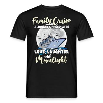 Croisière familiale - T-shirt homme - noir - Devant - AI Model Male 178 light (178cm)