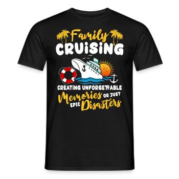 Cruise Family Cruise - Men's T-Shirt - black - Front - AI Model Male 178 light (178cm)