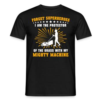Tondeuses à gazon Tonte de pelouse - T-shirt homme - noir - Devant - AI Model Male 178 light (178cm)