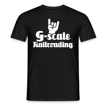 Railroad Garden Rocks G Gauge - T-shirt homme - noir - Devant - AI Model Male 178 light (178cm)