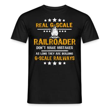 Railroad Garden Fault G Gauge - T-shirt homme - noir - Devant - AI Model Male 178 light (178cm)