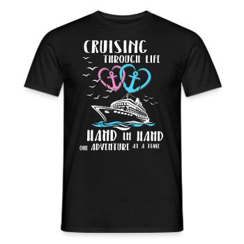 Partenaire de croisière - T-shirt homme - noir - Devant - AI Model Male 178 light (178cm)