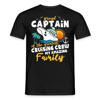 Kreuzfahrt - Männer T-Shirt - Schwarz - Vorne - AI Model Male 178 light (178cm)