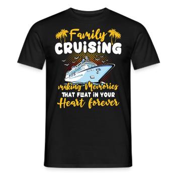 Kreuzfahrt - Männer T-Shirt - Schwarz - Vorne - AI Model Male 178 light (178cm)