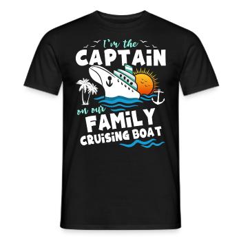 Kreuzfahrt - Männer T-Shirt - Schwarz - Vorne - AI Model Male 178 light (178cm)
