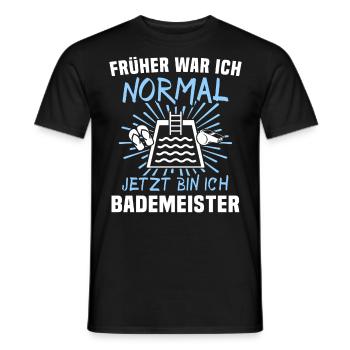 Schwimmmeister Bademeister - Männer T-Shirt - Schwarz - Vorne - AI Model Male 178 light (178cm)
