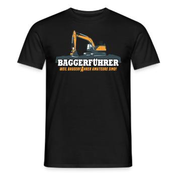 Baggerfahrer Bagger - Männer T-Shirt - Schwarz - Vorne - AI Model Male 178 light (178cm)