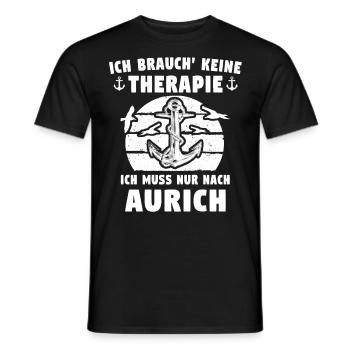 Aurich Sprüche Auricher - Männer T-Shirt - Schwarz - Vorne - AI Model Male 178 light (178cm)