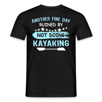 Kayak - T-shirt homme - noir - Devant - AI Model Male 178 light (178cm)