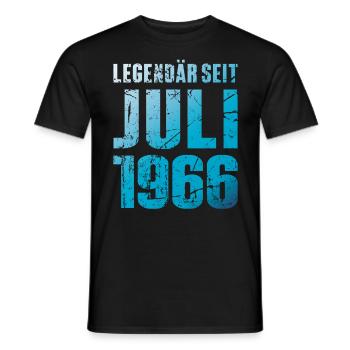 Legendär Seit Juli 1966 Geburtstag Geschenk - Männer T-Shirt - Schwarz - Vorne - AI Model Male 178 light (178cm)