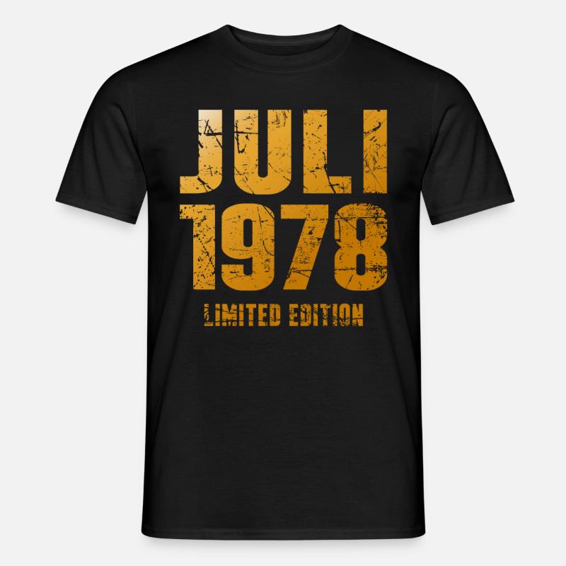 Legendär Seit Juli 1978 Geburtstag Geschenk - Männer T-Shirt - Schwarz