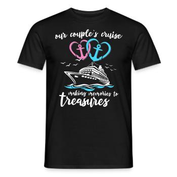 Couple de croisière - T-shirt homme - noir - Devant - AI Model Male 178 light (178cm)