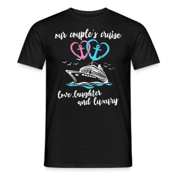 Cruise Couple - Men's T-Shirt - black - Front - AI Model Male 178 light (178cm)