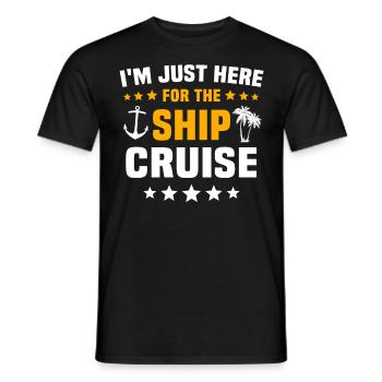 Kreuzfahrt - Männer T-Shirt - Schwarz - Vorne - AI Model Male 178 light (178cm)