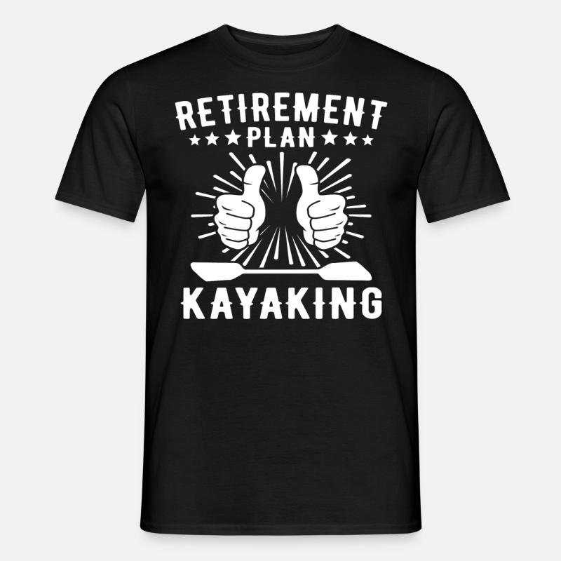 Kayaking Kayak - Männer T-Shirt - Schwarz