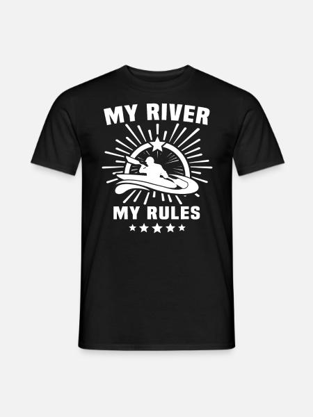 Kayaking Kayaker Kayak - Men's T-Shirt - black