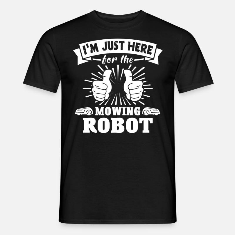 Mähroboter - Männer T-Shirt - Schwarz