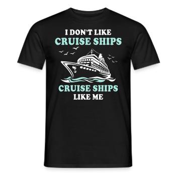 Croisière en bateau de croisière - T-shirt homme - noir - Devant - AI Model Male 178 light (178cm)