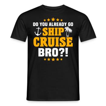 Cruise Ship Cruise - Men's T-Shirt - black - Front - AI Model Male 178 light (178cm)