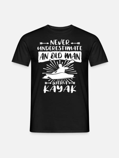 Kayak Kayaking - Men's T-Shirt - black