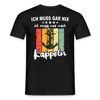 Kappeln Kappelner - Männer T-Shirt - Schwarz - Vorne - AI Model Male 178 light (178cm)