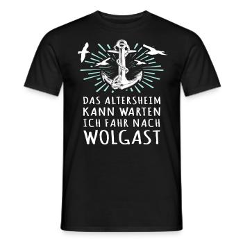 Wolgast Sprüche Wolgaster Spruch - Männer T-Shirt - Schwarz - Vorne - AI Model Male 178 light (178cm)