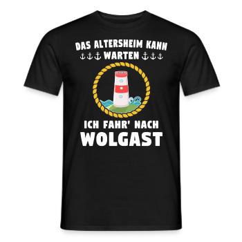 Wolgast Sprüche Wolgaster Spruch - Männer T-Shirt - Schwarz - Vorne - AI Model Male 178 light (178cm)