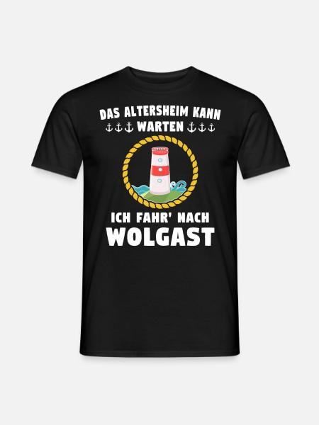 Wolgast Sprüche Wolgaster Spruch - Männer T-Shirt - Schwarz