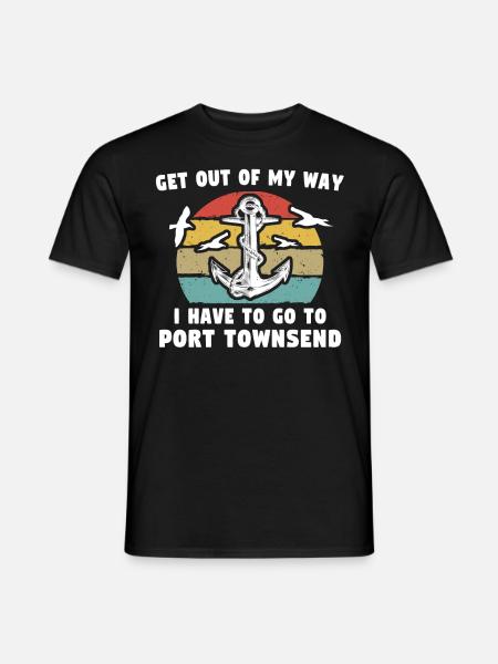 Port Townsend WA - Men's T-Shirt - black