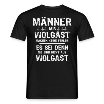 Wolgast Sprüche Wolgaster Spruch - Männer T-Shirt - Schwarz - Vorne - AI Model Male 178 light (178cm)