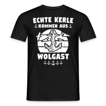 Wolgast Sprüche Wolgaster Spruch - Männer T-Shirt - Schwarz - Vorne - AI Model Male 178 light (178cm)