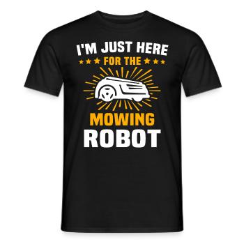 Tondeuse à gazon robotisée Tondeuse à gazon robotisée - T-shirt homme - noir - Devant - AI Model Male 178 light (178cm)
