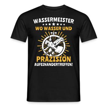 Wassermeister Sprüche - Männer T-Shirt - Schwarz - Vorne - AI Model Male 178 light (178cm)