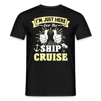 Kreuzfahrt - Männer T-Shirt - Schwarz - Vorne - AI Model Male 178 light (178cm)