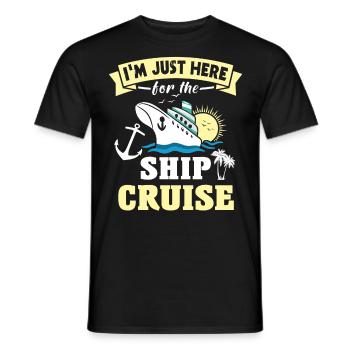 Kreuzfahrt - Männer T-Shirt - Schwarz - Vorne - AI Model Male 178 light (178cm)