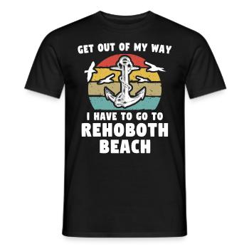 Rehoboth Beach Delaware - Männer T-Shirt - Schwarz - Vorne - AI Model Male 178 light (178cm)